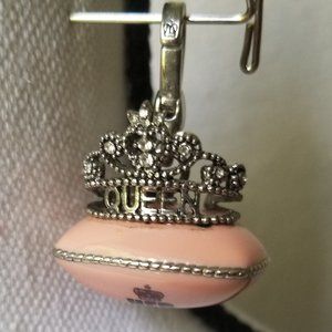 Juicy Couture Purse Charm - Crown on Pink Pillow